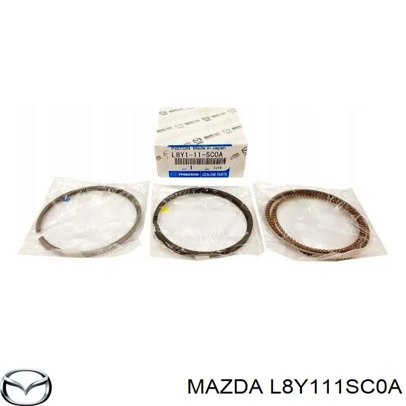 Zestaw pierścieni tłokowych do silnika, STD Mazda L8Y111SC0A cena, od 67,02 USD