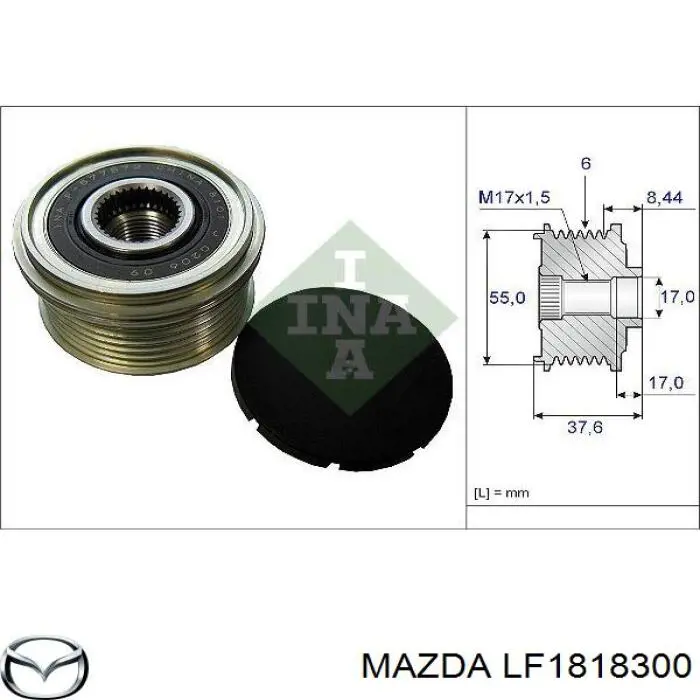Do koszyka LF1818300 Mazda Alternator