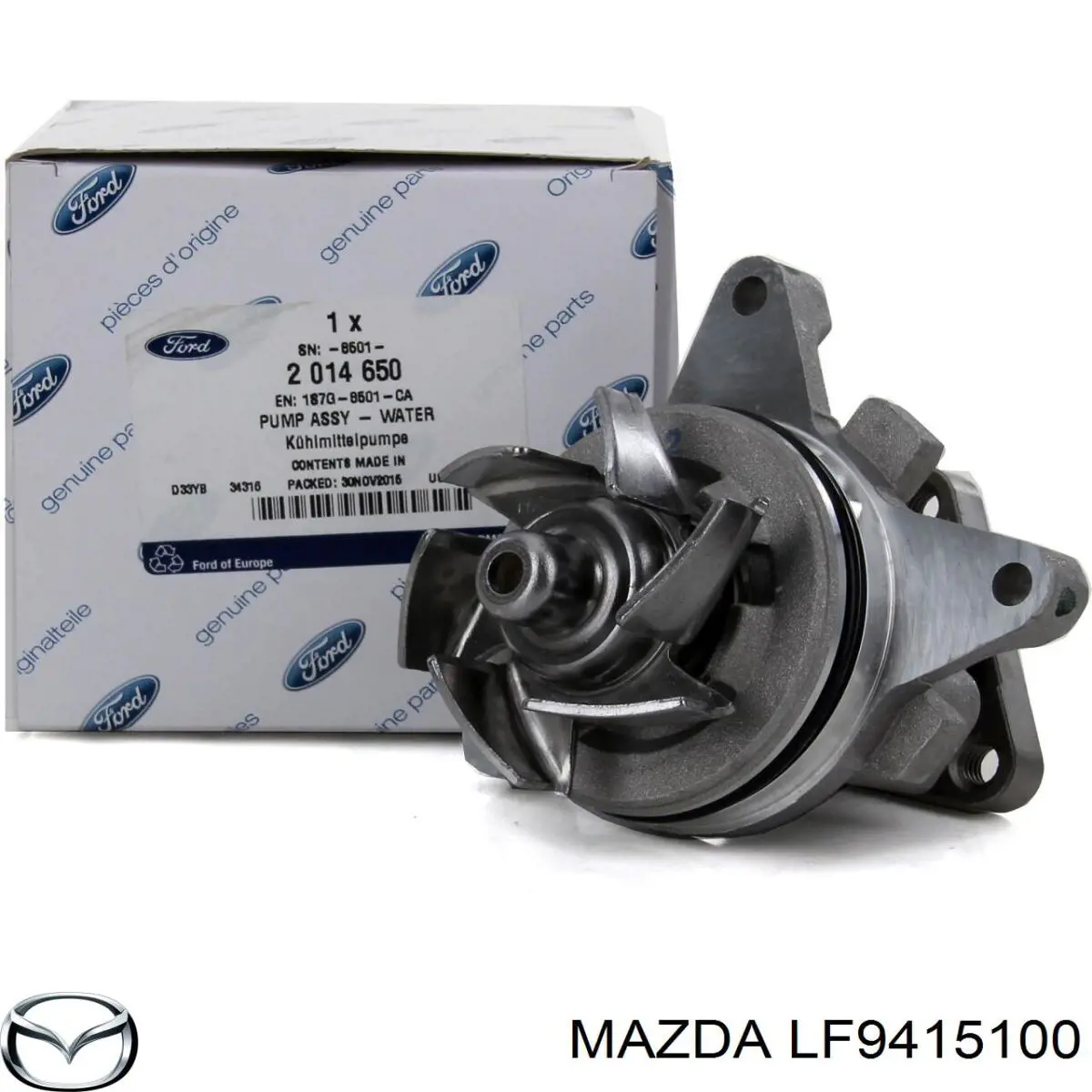 Do koszyka LF9415100 Mazda Pompa chłodząca wodna