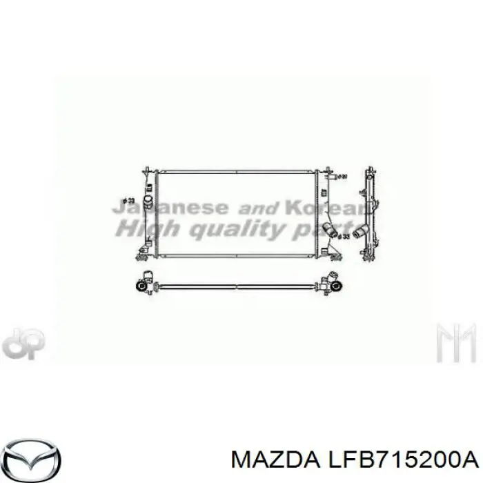 LFB715200A Mazda Chłodnica silnika