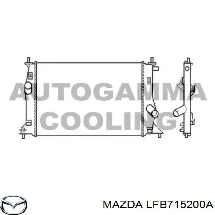 Chłodnica silnika Mazda LFB715200A cena, od 97,27 USD