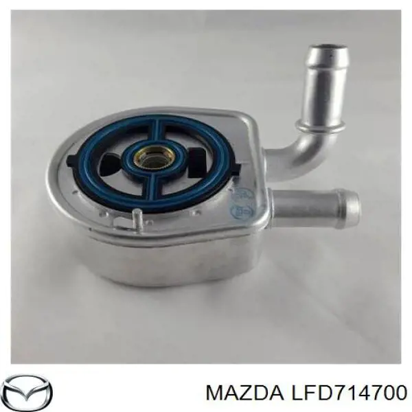 Do koszyka LFD714700 Mazda Chłodnica oleju, pod filtrem