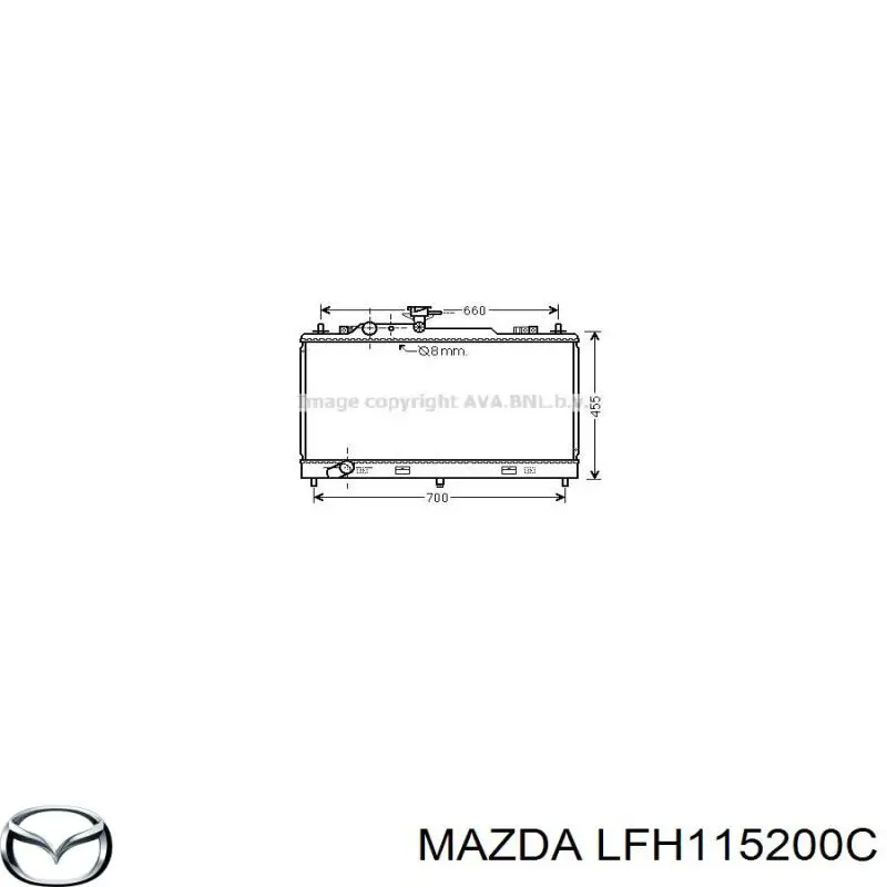 Chłodnica silnika Mazda LFH115200C cena, od 184,75 USD