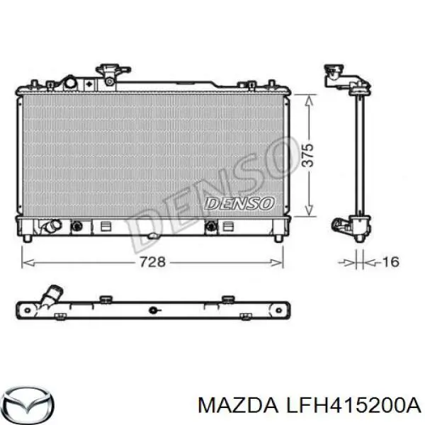 Chłodnica silnika Mazda LFH415200A cena, od 184,75 USD