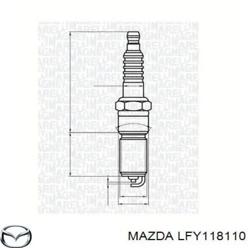 Świeca zapłonowa Mazda LFY118110 cena, od 11,33 USD
