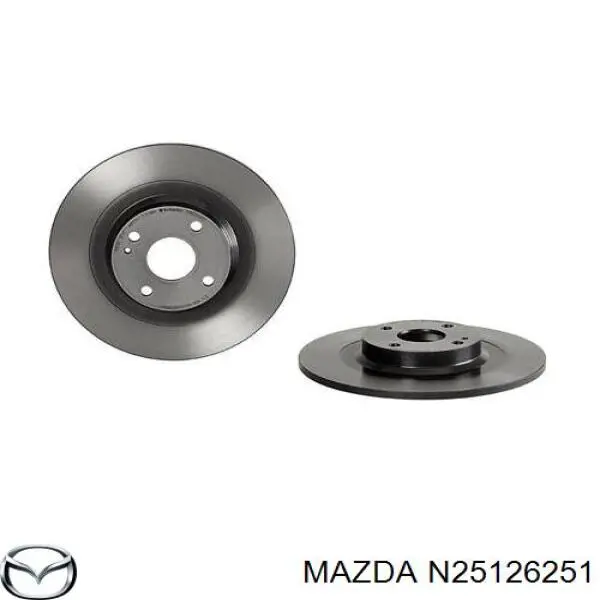 Tarcza hamulcowa tylna Mazda N25126251 cena, od 47,48 USD