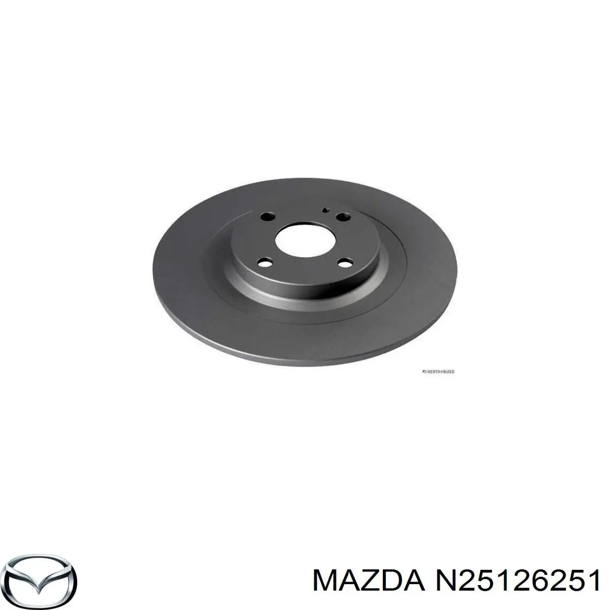 N25126251 Mazda Tarcza hamulcowa tylna