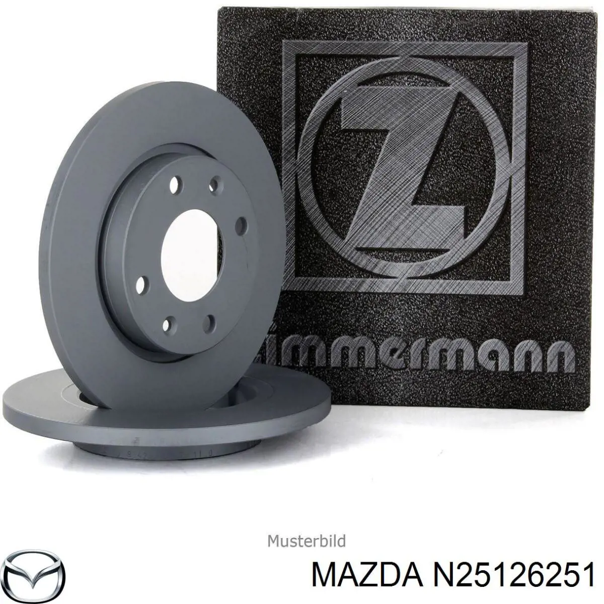 Do koszyka N25126251 Mazda Tarcza hamulcowa tylna