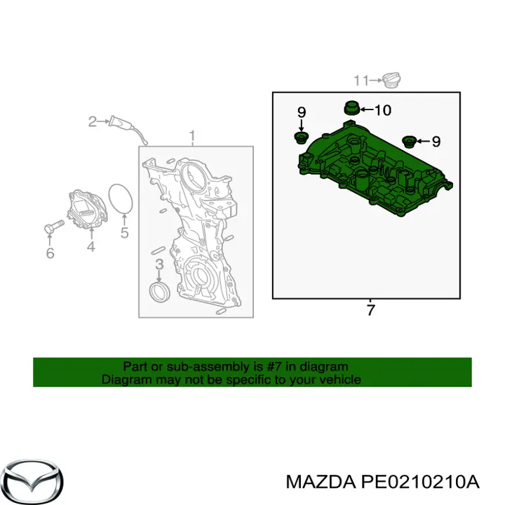 Pokrywa zaworowa do Mazda CX-3  DK