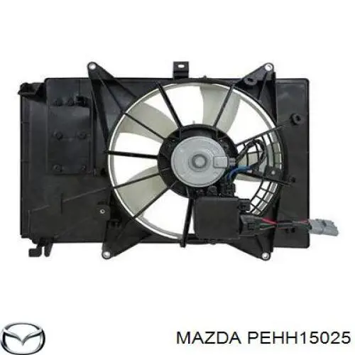 Wentylator elektryczny układu chłodzenia, kompletny (silnik+wirnik) lewy Mazda PEHH15025 cena, od 304,21 USD