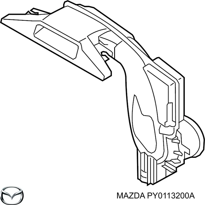 Wlot powietrza do filtra powietrza Mazda PY0113200A cena, od 54,22 USD