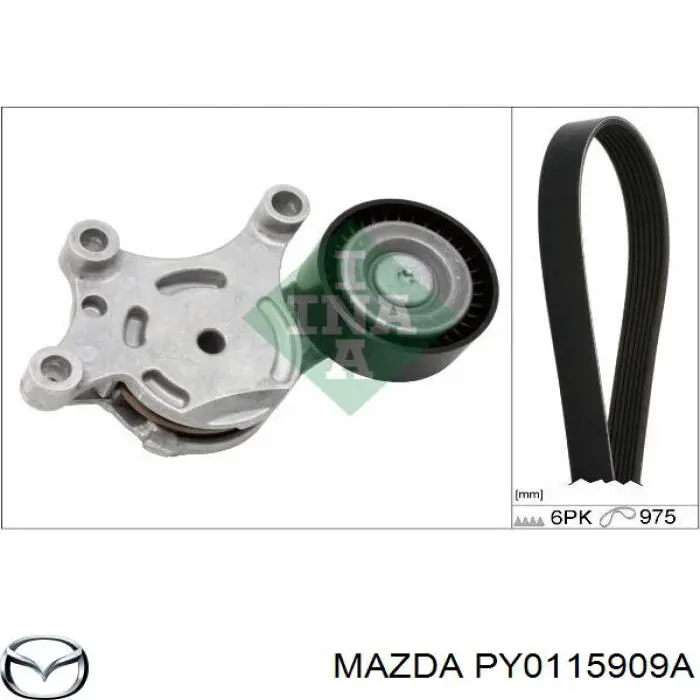 PY0115909A Mazda Pas napędowy mechanizmów