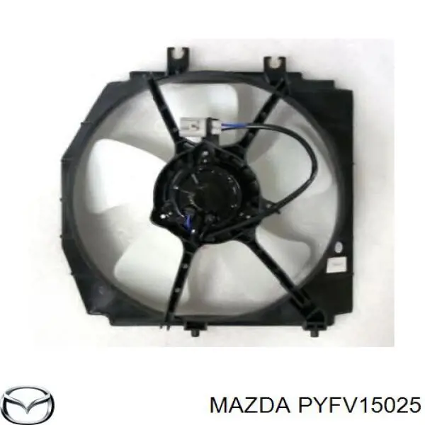 PYFV15025 Mazda Dyfuzor chłodnicy, w komplecie z silnikiem i wirnikiem