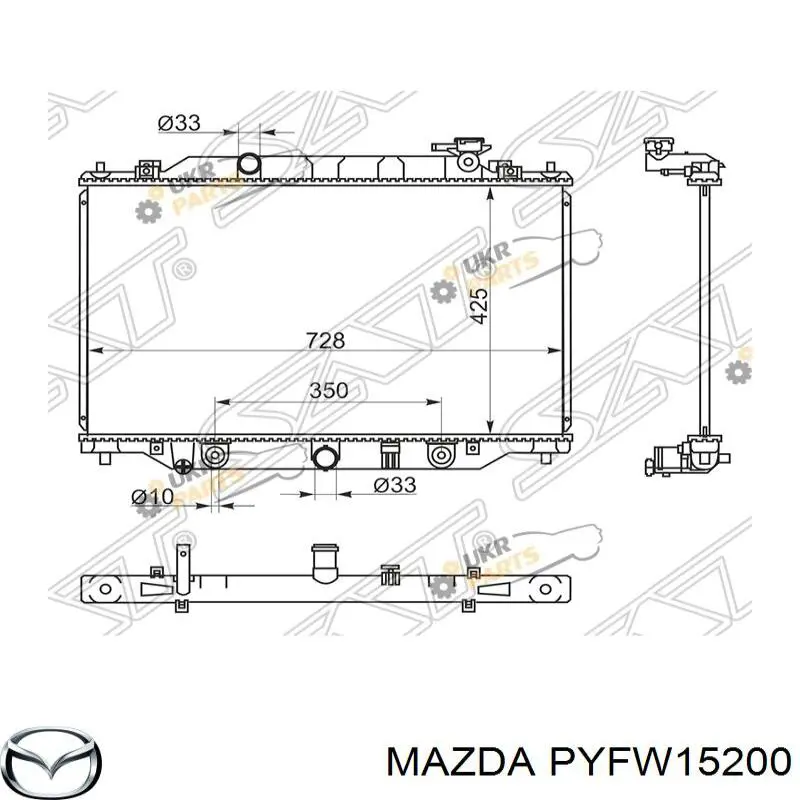 Do koszyka PYFW15200 Mazda Chłodnica silnika