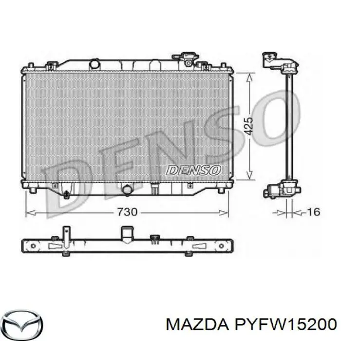 PYFW15200 Mazda Chłodnica silnika