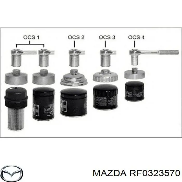 Do koszyka RF0323570 Mazda Filtr paliwa