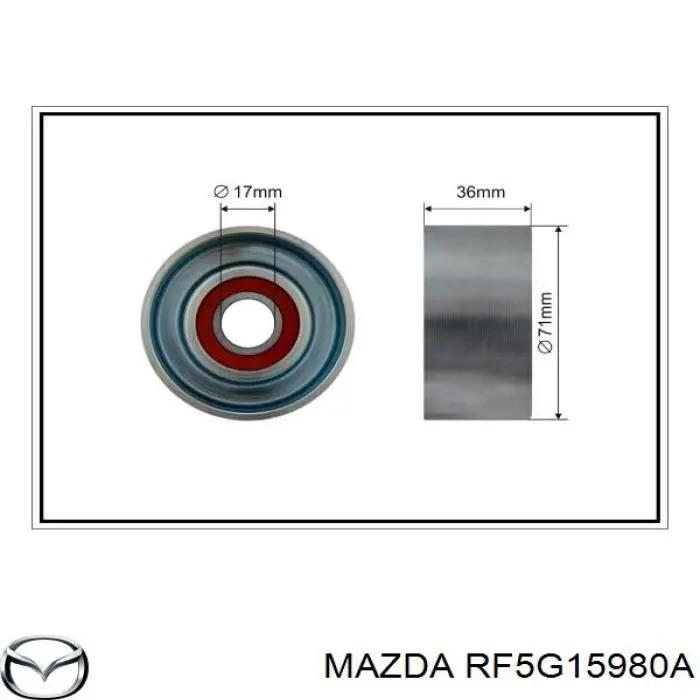 Napinacz paska napędowego RF5G15980A Mazda