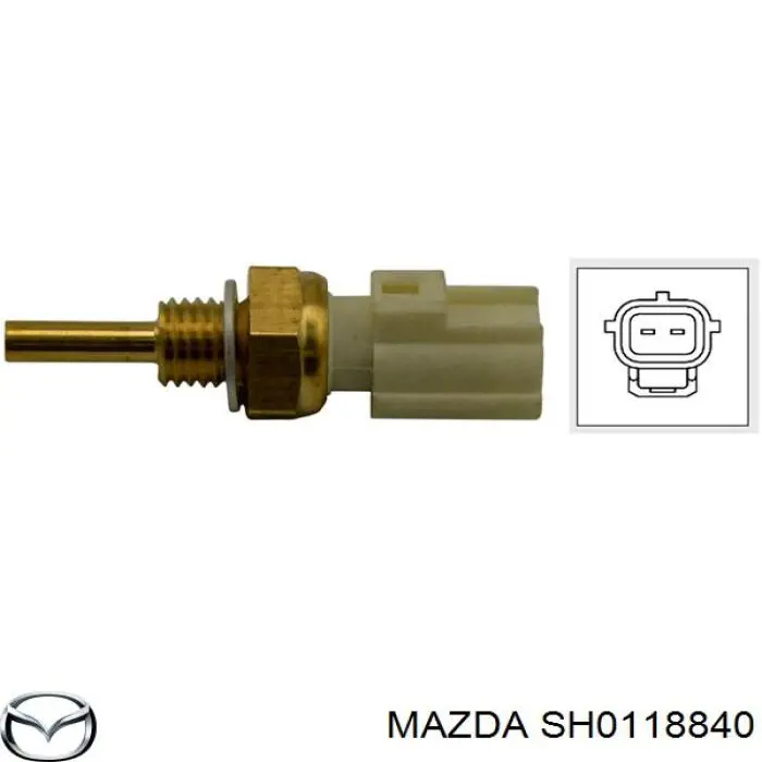 Do koszyka SH0118840 Mazda Czujnik temperatury płynu chłodzącego, na desce rozdzielczej