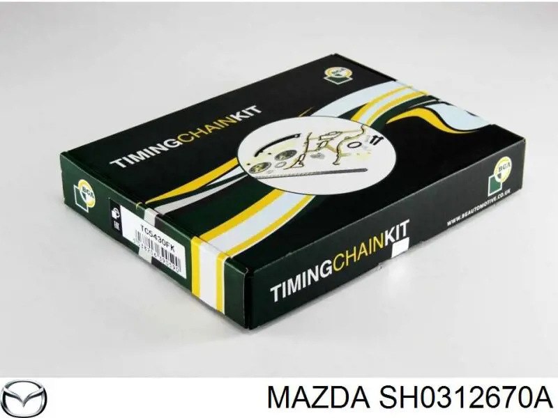 Tłumik drgań łańcucha rozrządu, prawy Mazda SH0312670A cena, od 42,70 USD