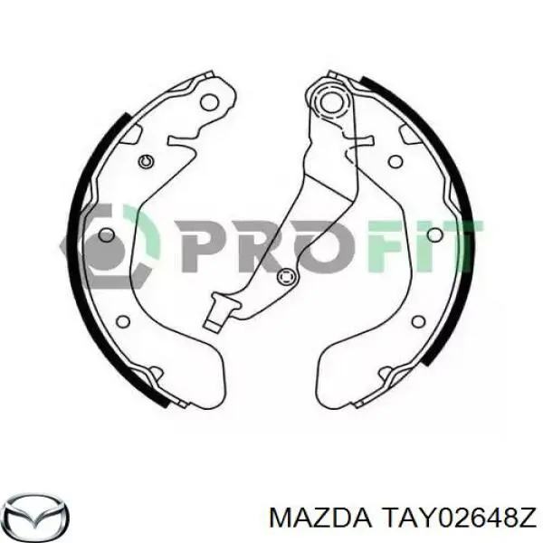 Okładziny (klocki) do hamulców tarczowych tylne Mazda TAY02648Z