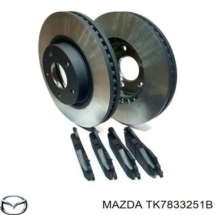 TK7833251B Mazda Tarcza hamulcowa przednia