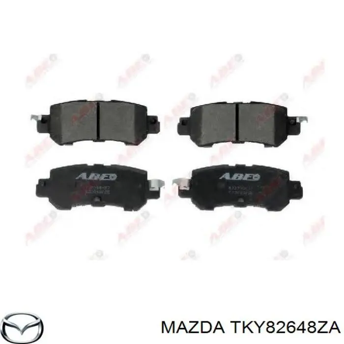 Do koszyka TKY82648ZA Mazda Okładziny (klocki) do hamulców tarczowych tylne