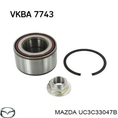 Do koszyka KK13032 Japan Parts Łożysko piasty przedniej
