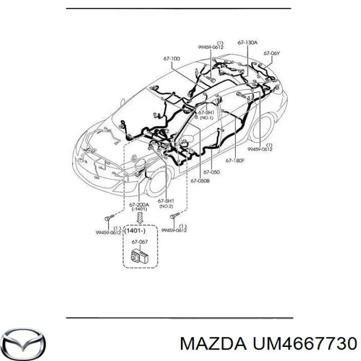 UM4667730 Mazda przekaźnik wentylatora