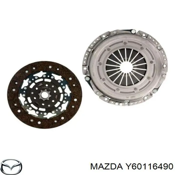 Y60116490 Mazda Zestaw sprzęgła (3 części)