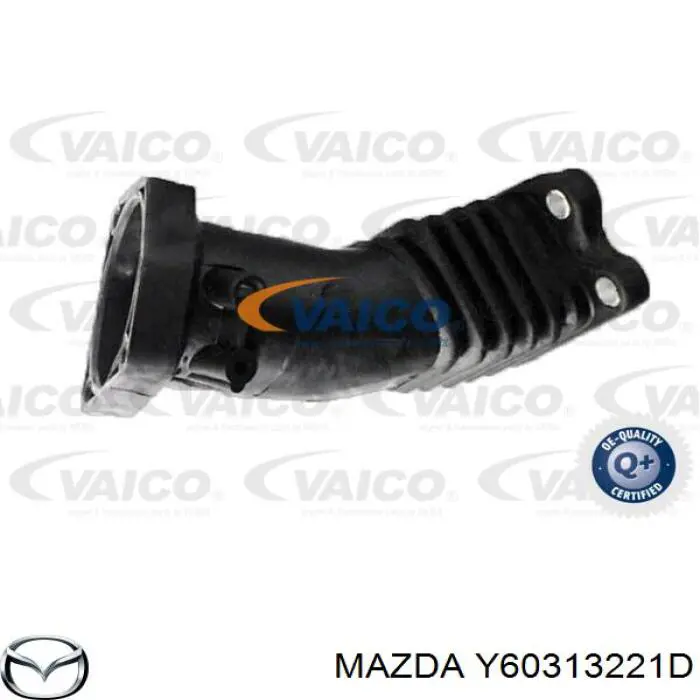 Do koszyka Y60313221D Mazda Króciec powietrza, przepustnicy