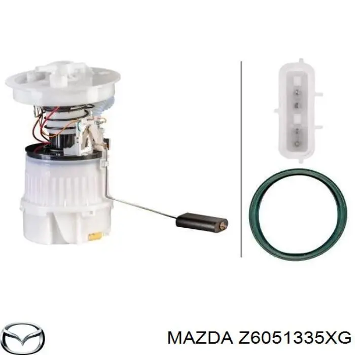 Z6051335XG Mazda Moduł pompy paliwowej z czujnikiem poziomu paliwa