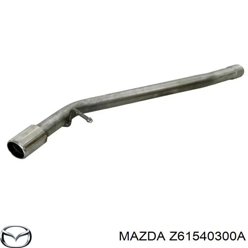 Do koszyka Z61540300A Mazda Tłumik, środkowa i tylna część