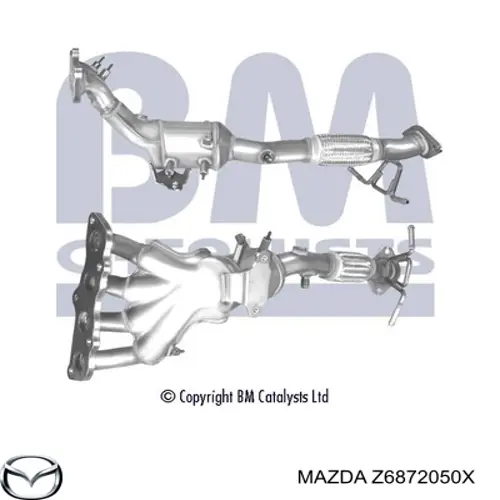 Konwerter-katalizator Mazda 3 sedana (BL) (2009 - 2013) cena, od 855,03 USD