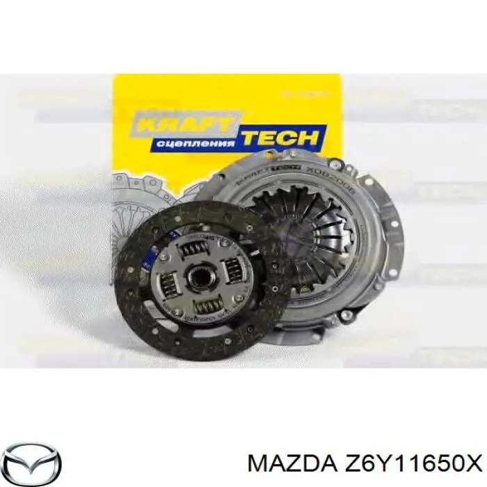 Do koszyka Z6Y11650X Mazda Zestaw sprzęgła (3 części)