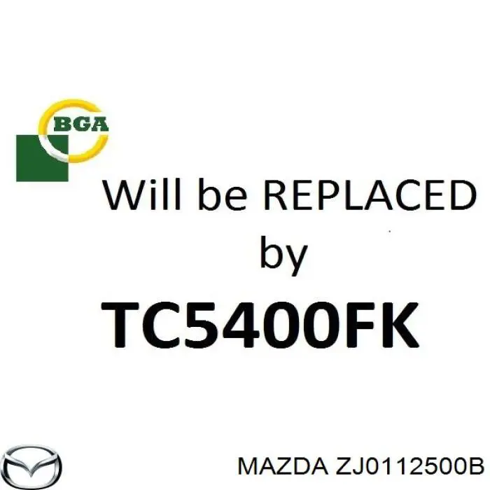 Do koszyka ZJ0112500B Mazda Napinacz łańcucha rozrządu