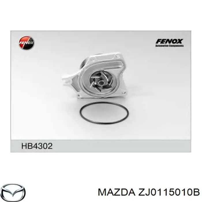 ZJ0115010B Mazda Pompa chłodząca wodna