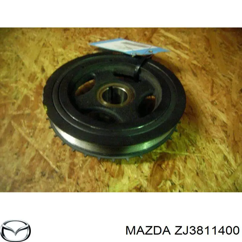 ZJ3811400 Mazda Koło pasowe wału korbowego