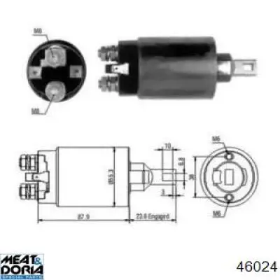 Elektromagnes rozrusznika Meat&Doria 46024 cena, od 38,80 USD