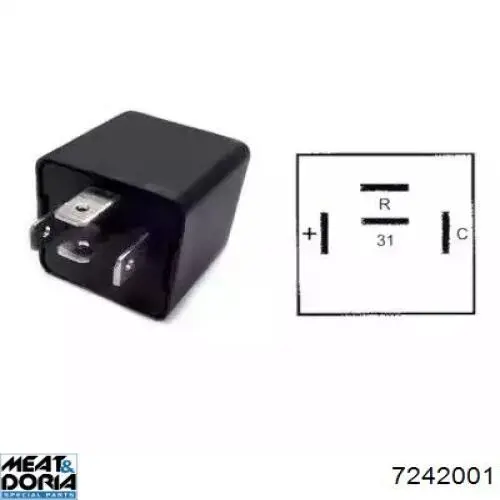 7242001 Meat&Doria Przekaźnik kierunkowskazów