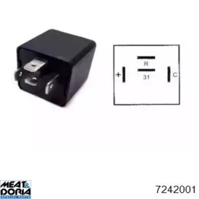 Przekaźnik kierunkowskazów Meat&Doria 7242001 cena, od 11,85 USD