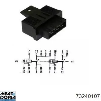 Przekaźnik pompy paliwa elektrycznej Meat&Doria 73240107 cena, od 32,35 USD