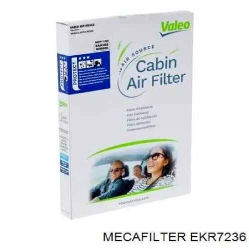 Do koszyka EKR7236 Mecafilter Filtr kabiny