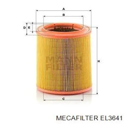 Do koszyka EL3641 Mecafilter Filtr powietrza