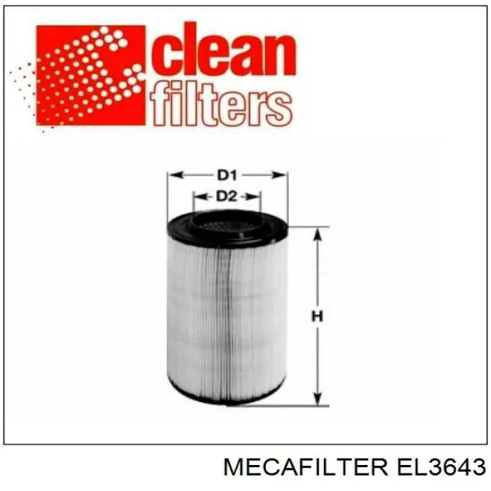 Filtr powietrza EL3643 Mecafilter