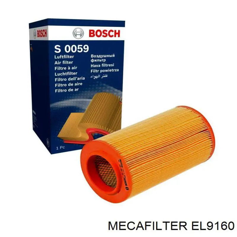 Do koszyka EL9160 Mecafilter Filtr powietrza