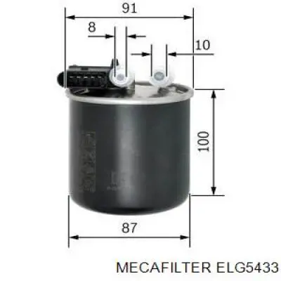 Do koszyka FE0382 Bremsi Filtr paliwa