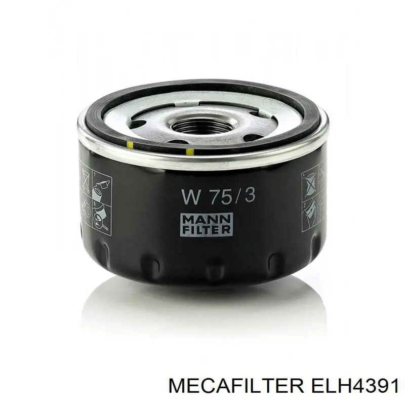 Filtr oleju Mecafilter ELH4391 cena, od 7,00 USD