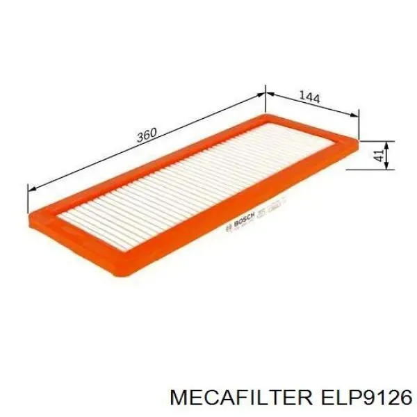 Do koszyka ELP9126 Mecafilter Filtr powietrza