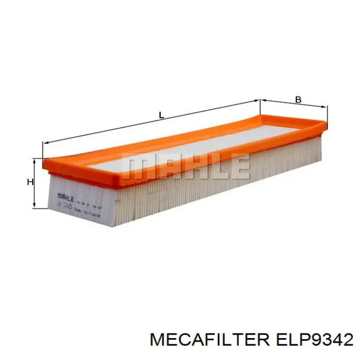 Filtr powietrza Mecafilter ELP9342 cena, od 9,52 USD