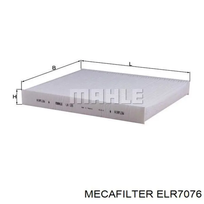 Do koszyka ELR7076 Mecafilter Filtr kabiny